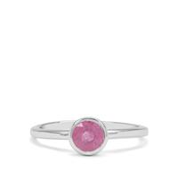 Ilakaka Hot Pink Sapphire Ring in Sterling Silver 0.90ct