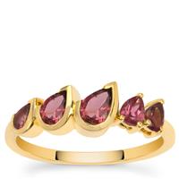 Pink Tourmaline Ring in 9K Gold 1.10cts