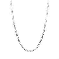 18" Sterling Silver Couture Diamond Cut Figaro Chain 9.40g