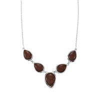 Sonora Dendrite Necklace in Sterling Silver 37.06cts
