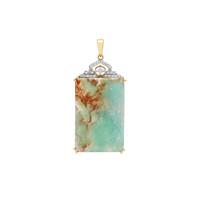Aquaprase™ Pendant with Diamond in 18K Gold 31.90cts