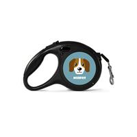 Personalised Beagle Retractable Dog Lead - (Small 5m Retractable)