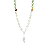 Type A Burmese Multi-Colour Jadeite Necklace in 206.05cts