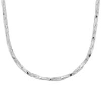 18" Sterling Silver Couture Twisted Forzentina Chain 3.35g