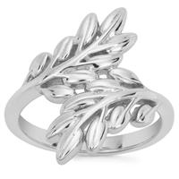Sterling Silver Leaf Ring 