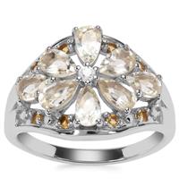 Serenite Ring with Diamantina Citrine in Sterling Silver 1.78cts