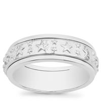 Star Spininng Ring in Sterling Silver
