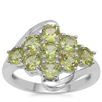 Red Dragon Peridot Ring in Sterling Silver 2.58cts
