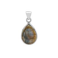 Canadian Labradorite Pendant in Sterling Silver 15cts
