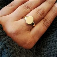 Gold Tone Sterling Silver Ring 3.62g