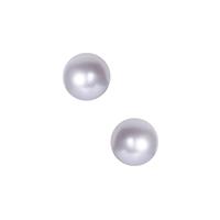 Azure Cultured Pearl Earrings Sterling Silver (6.50mm)