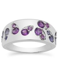 Bengal Iolite Ring with African Amethyst in Sterling Silver 0.95cts