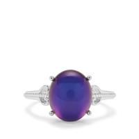 Purple Moonstone Ring in Sterling Silver 5.20cts