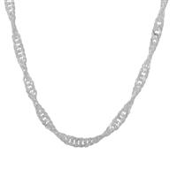 18" Sterling Silver Couture Singapore Chain 2.48g