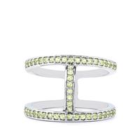 Peridot Ring in Sterling Silver 0.45cts