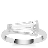 White Topaz Ring in Sterling Silver 2cts