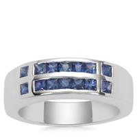 Blue Sapphire Ring in Sterling Silver 1.07cts