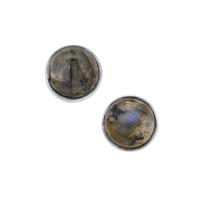 Paul Island Labradorite Earrings in Sterling Silver 5cts