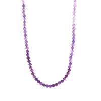  Zambian Amethyst Ombre Necklace in Rose Gold Tone Sterling Silver 113.60cts