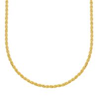 18" 9K Gold Classico Diamond Cut Curb Chain 4.97g