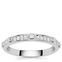 Diamonds Ring in Sterling Silver 0.10ct