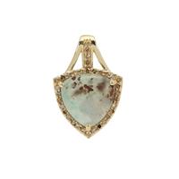 Aquaprase™ Pendant with Champagne Diamond in 9K Gold 3.50cts