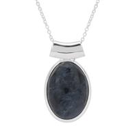 Russian Rhodusite Pendant Necklace in Sterling Silver 12.50cts