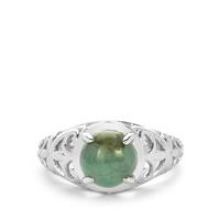 Minas Velha Emerald Ring in Sterling Silver 2.13cts