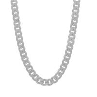 18" Sterling Silver Classico Diamond Cut Curb Chain 4g