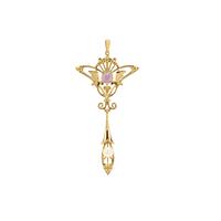 Bahia Amethyst Pendant with Kaori Cultured Pearl in Gold Plated Sterling Silver