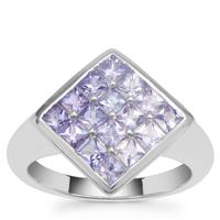 Tanzanite Ring in Sterling Silver 1.58cts