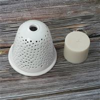 Gem Auras Ceramic Stand with Soy Wax Candle