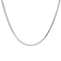 18" Sterling Silver Tempo 8 Cut Snake Chain 2.94g