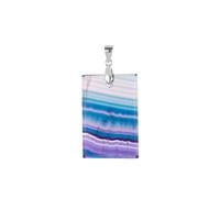Rainbow Fluorite Pendant in Sterling Silver 35.40cts