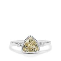 Serenite Ring with White Zircon in Sterling Silver 1.55cts