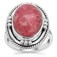 Norwegian Thulite Ring in Sterling Silver 10cts