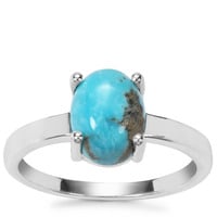 Arizona Turquoise Ring in Sterling Silver 2.97cts