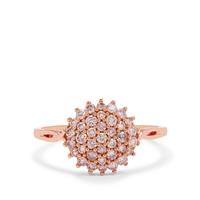 Natural Pink Diamond Ring in 9K Rose Gold 0.58ct