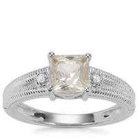 Serenite Ring with White Zircon in Sterling Silver 1.08cts