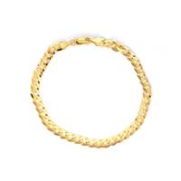 9" 9K Gold Altro Flat Curb Bracelet 6.90g