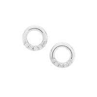 Diamonds Earrings in Sterling Silver 0.10ct