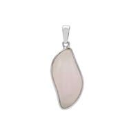 Pink Aragonite Pendant in Sterling Silver 11.75cts
