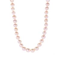 Akoya Cultured Pearl Graduated Necklace in Sterling Silver 