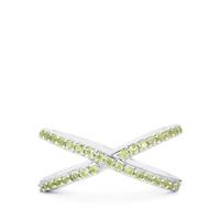 Peridot Ring in Sterling Silver 0.59cts