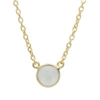 Aquamarine Necklace in Gold Plated Sterling Silver 2.43cts