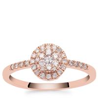 Natural Pink Diamond Ring in 9K Rose Gold 0.34ct