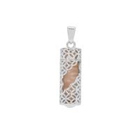 Rose Quartz Pendant in Sterling Silver 11.35cts