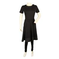 Destello Flared Dress (Choice of 6 Sizes) (Black)