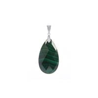 Malachite Pendant in Sterling Silver 45.15cts