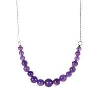 Zambian Amethyst Necklace in Sterling Silver 33.15cts